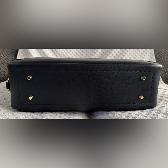 🆕 La Mansio One Half-Pack Modular Travel Bag Black Saffiano Leather Retail $567 - Picture 5 of 8